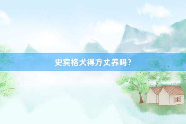 史宾格犬得方丈养吗？